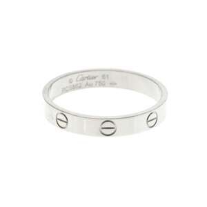 CARTIER Authentic 18k Silver Love Ring